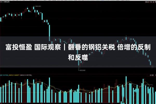 富投恒盈 国际观察｜翻番的钢铝关税 倍增的反制和反噬