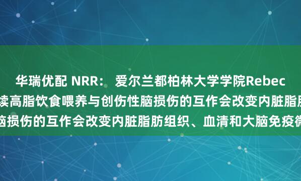 华瑞优配 NRR： 爱尔兰都柏林大学学院Rebecca J. Henry团队揭示持续高脂饮食喂养与创伤性脑损伤的互作会改变内脏脂肪组织、血清和大脑免疫微环境